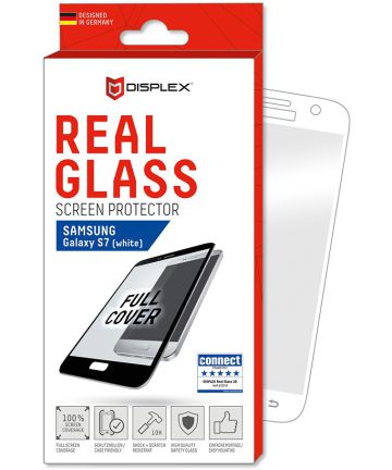 Displex 3D Real Glass Samsung Galaxy S7 Screen Protector Wit Screen Protectors