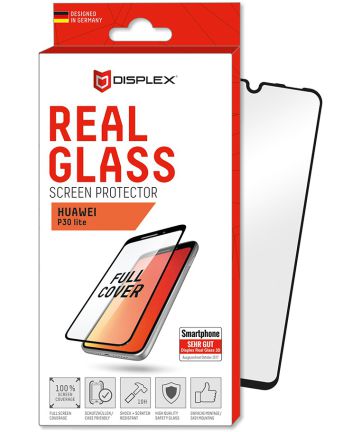 Displex 3D Real Glass Huawei P30 Lite Screen Protector Zwart Screen Protectors