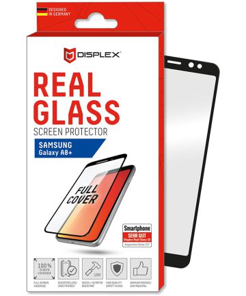 Displex 3D Glass Samsung Galaxy A8 Plus (2018) Screen Protector Zwart Screen Protectors