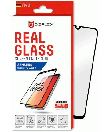Displex 3D Real Glass Samsung Galaxy A30 / A50 Screen Protector Zwart Screen Protectors