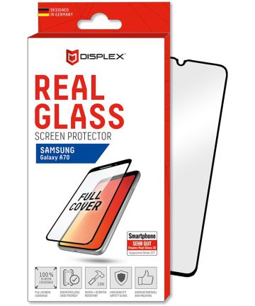 Displex 3D Real Glass Samsung Galaxy A70 Screen Protector Zwart Screen Protectors