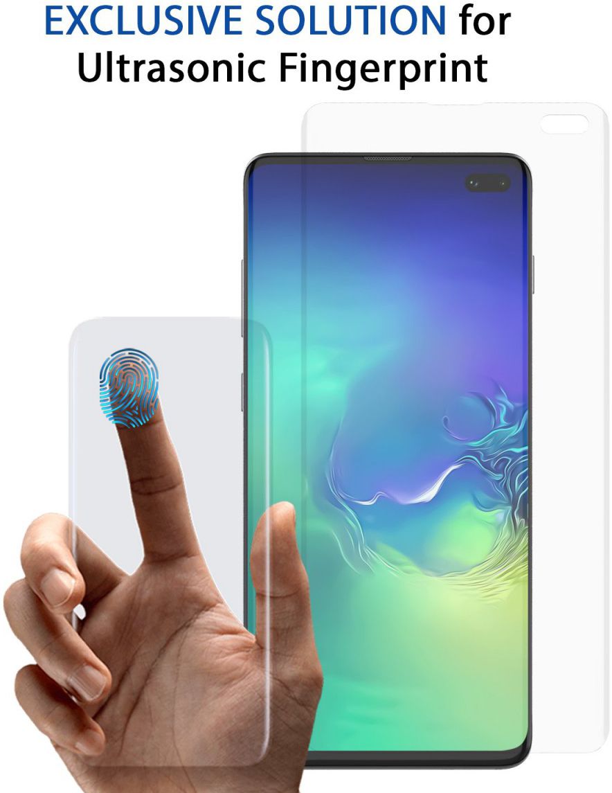 Whitestone Dome Glass Samsung Galaxy S10 Plus Screen Protector afbeelding 4