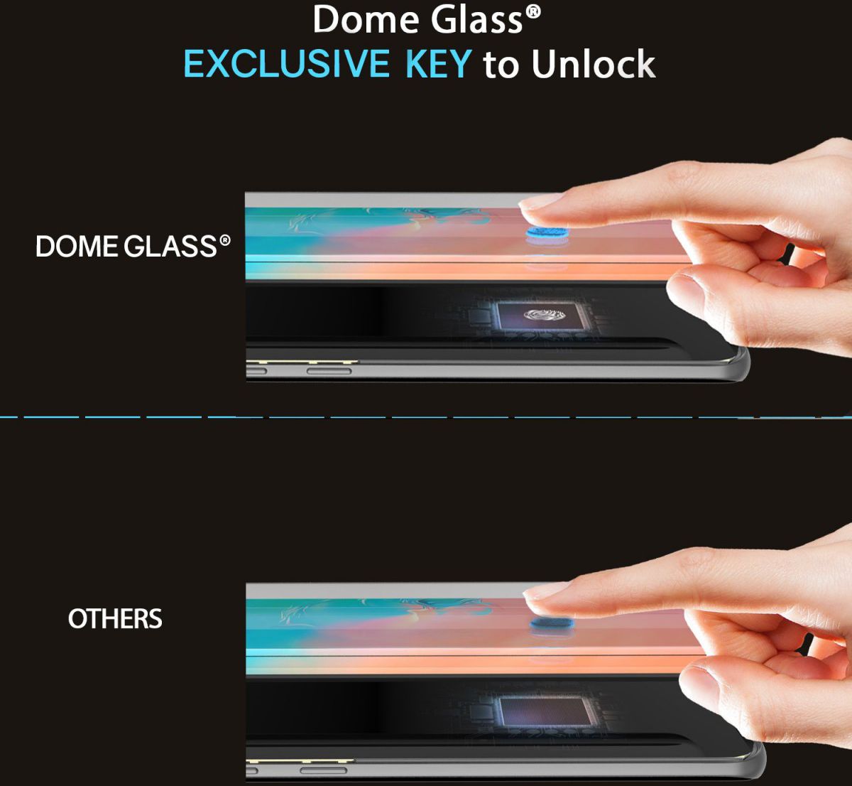 Whitestone Dome Glass Samsung Galaxy S10 Screenprotector afbeelding 8