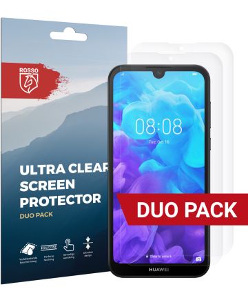 Rosso Huawei Y5 (2019) Ultra Clear Screen Protector Duo Pack Screen Protectors