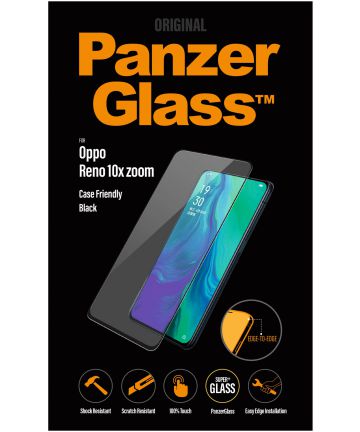 PanzerGlass Oppo Reno 10X Zoom Case Friendly Screenprotector Zwart Screen Protectors