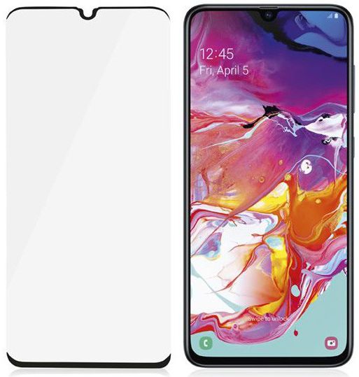 PanzerGlass Samsung Galaxy A70 Case Friendly Screenprotector Zwart afbeelding 5