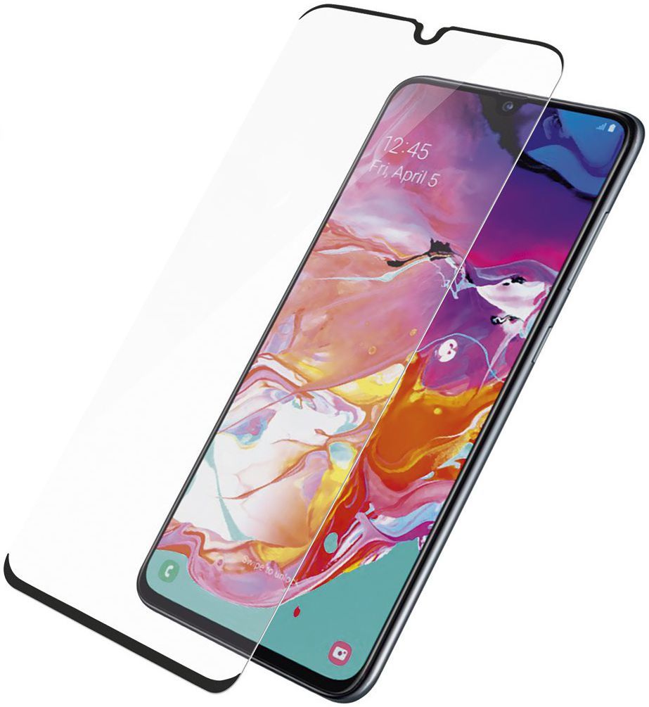 PanzerGlass Samsung Galaxy A70 Case Friendly Screenprotector Zwart afbeelding 4