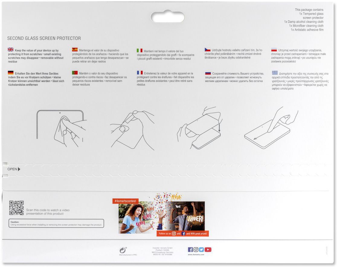 4smarts Second Glass Samsung Galaxy Tab A 10.1 (2019) Screen Protector afbeelding 4