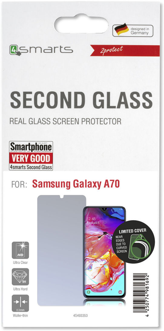 4Smarts Second Glass Limited Cover Samsung Galaxy A70 afbeelding 2