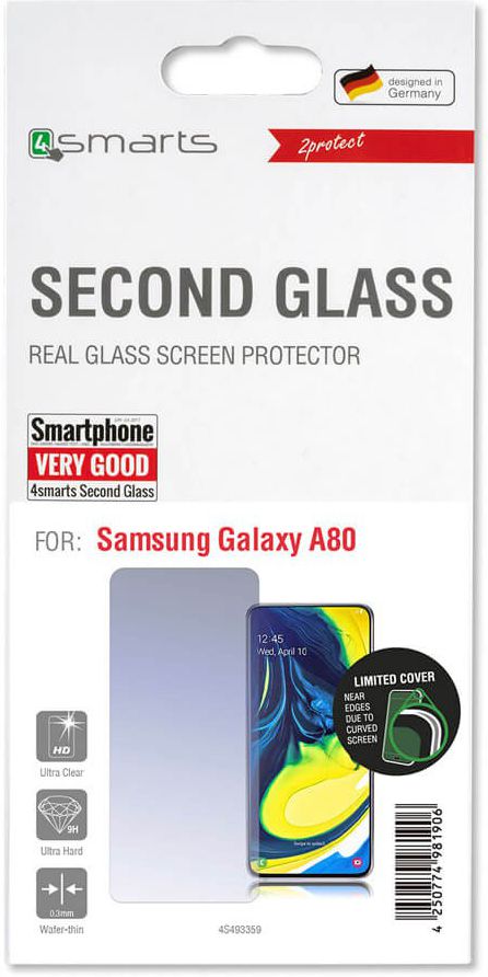 4Smarts Second Glass Limited Cover Samsung Galaxy A80 afbeelding 1
