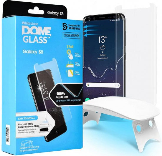 Whitestone Dome Glass Samsung Galaxy S8 Screen Protector afbeelding 9