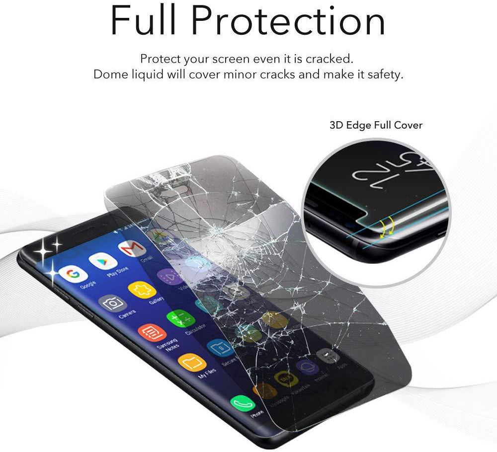 Whitestone Dome Glass Samsung Galaxy S8 Plus Screen Protector afbeelding 5