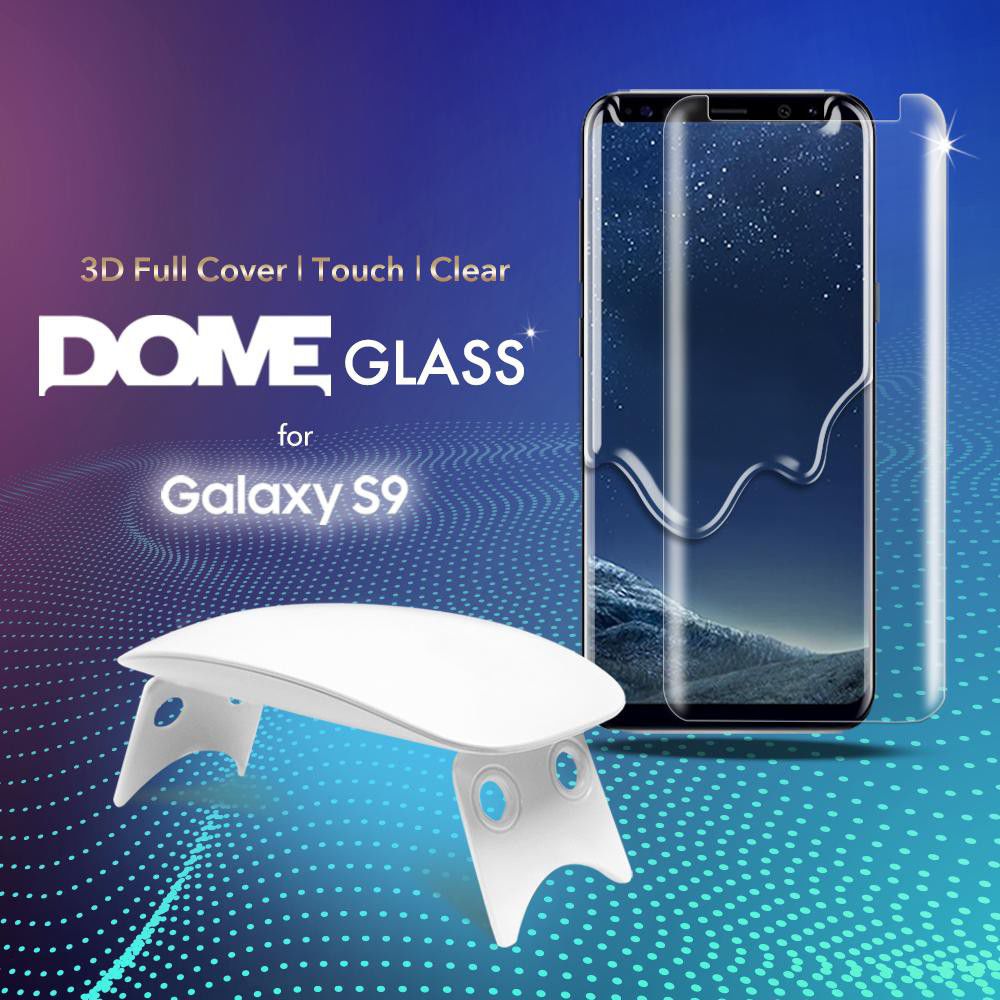 Whitestone Dome Glass Samsung Galaxy S9 Screen Protector afbeelding 7