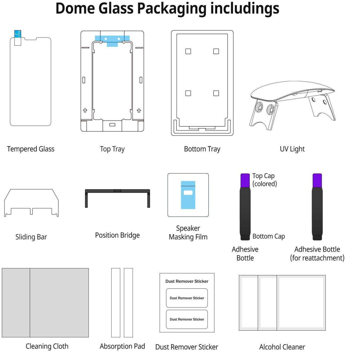 Whitestone Dome Glass Apple iPhone XR Screen Protector afbeelding 8