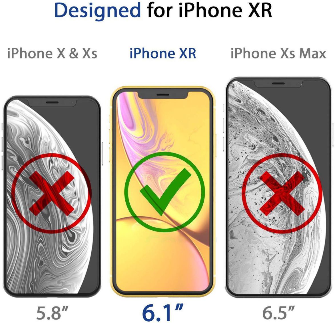 Whitestone Dome Glass Apple iPhone XR Screen Protector afbeelding 9