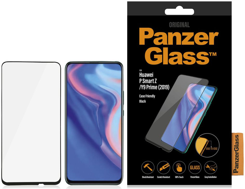 PanzerGlass Huawei P Smart Z Case Friendly Screenprotector Zwart afbeelding 4