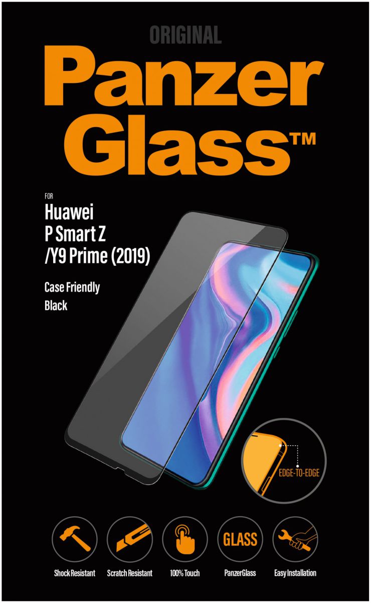 PanzerGlass Huawei P Smart Z Case Friendly Screenprotector Zwart afbeelding 1