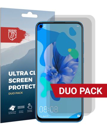 Rosso Huawei P20 Lite 2019 Ultra Clear Screen Protector Duo Pack Screen Protectors