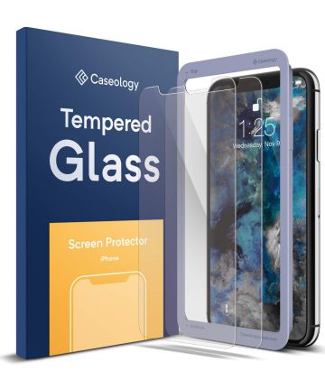 Caseology Tempered Glass Apple iPhone XR Screen Protector (2 Pack) Screen Protectors