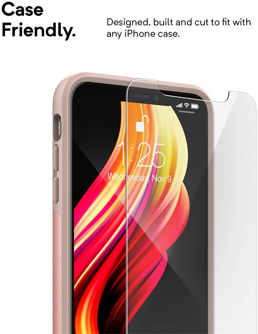 Caseology Tempered Glass Apple iPhone XR Screen Protector (2 Pack) afbeelding 6