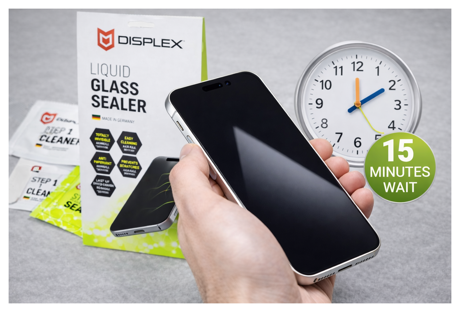 Displex Universele Vloeibare Screen Protector met Nano Beschermlaag afbeelding 4