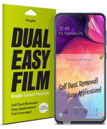 Ringke DualEasy Anti-Stof Screen Protector Galaxy A50 [2-Pack] Screen Protectors