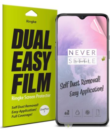Ringke DualEasy Anti-Stof Screen Protector OnePlus 7 [2-Pack] Screen Protectors