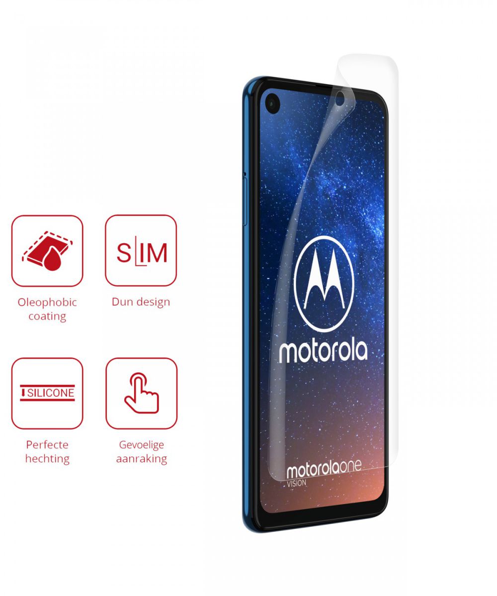 Rosso Motorola One Vision Ultra Clear Screen Protector Duo Pack afbeelding 2