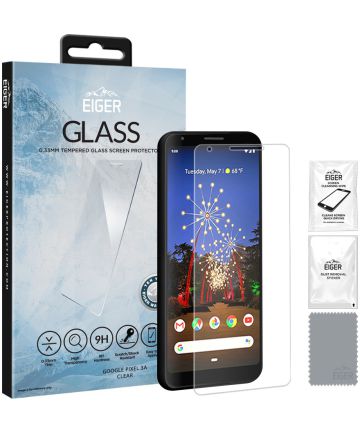 Eiger Glass Tempered Glass Screen Protector Google Pixel 3a Screen Protectors