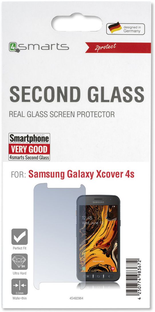 4Smarts Second Glass Tempered Glass Screen Protector Galaxy Xcover 4s afbeelding 1