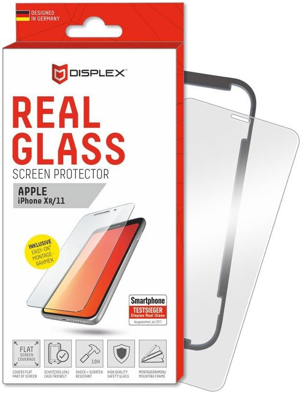 Displex 2D Real Glass + Frame Apple iPhone 11 Screen Protector afbeelding 1