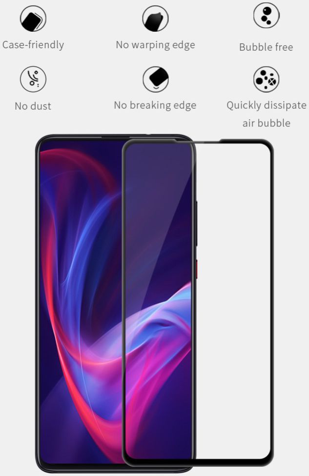 Nillkin Volledig Dekkende Tempered Glass Screen Protector Xiaomi Mi 9T afbeelding 7