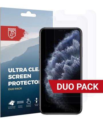 Rosso Apple iPhone 11 Pro Max Ultra Clear Screen Protector Duo Pack Screen Protectors