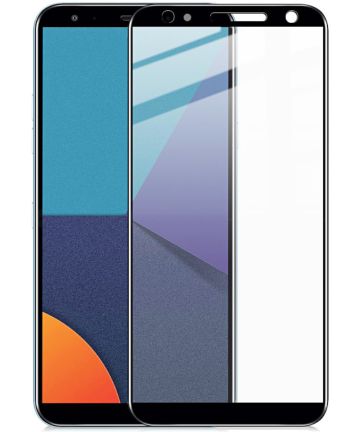 LG K40 IMAK Volledig Dekkende Tempered Glass Zwart Screen Protectors