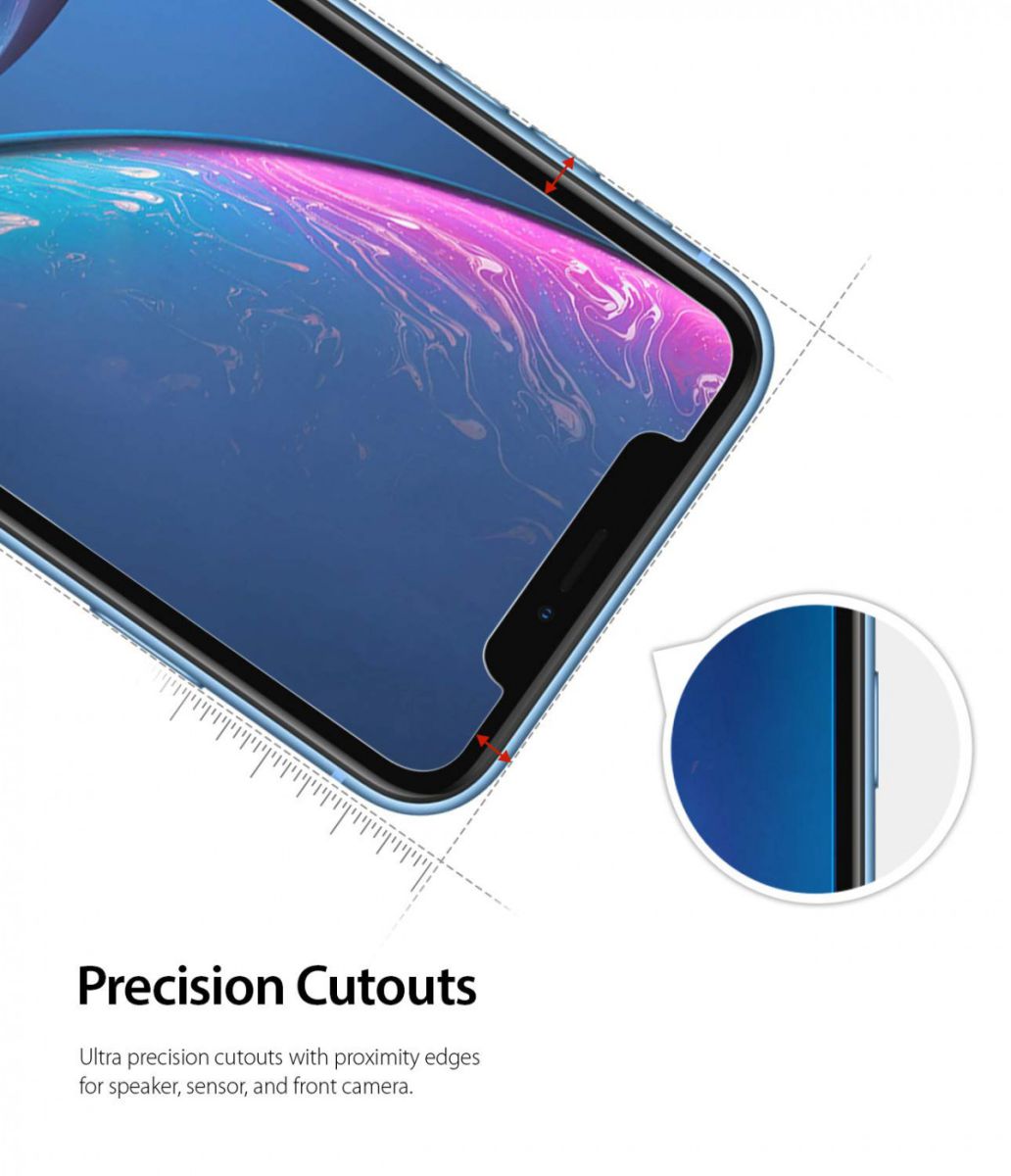 Ringke ID Glass 0.33mm Apple iPhone XR (3 Pack) afbeelding 4