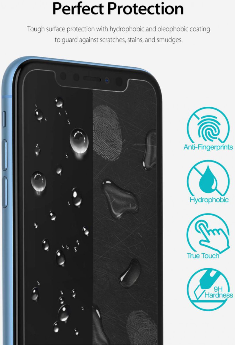 Ringke ID Glass 0.33mm Apple iPhone XR (3 Pack) afbeelding 5