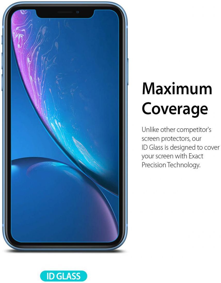 Ringke ID Glass 0.33mm Apple iPhone XR (3 Pack) afbeelding 6