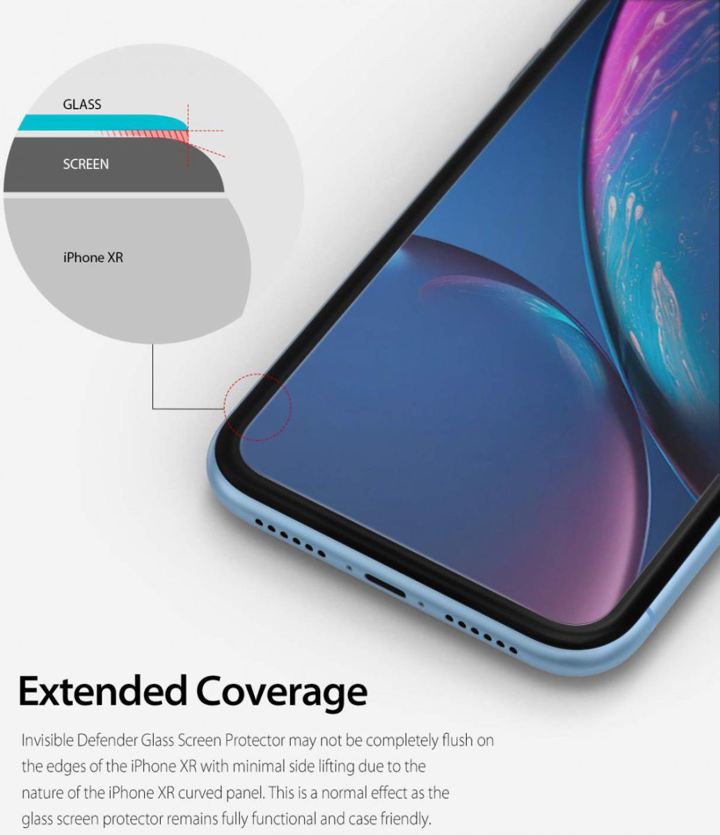 Ringke ID Glass 0.33mm Apple iPhone XR (3 Pack) afbeelding 8