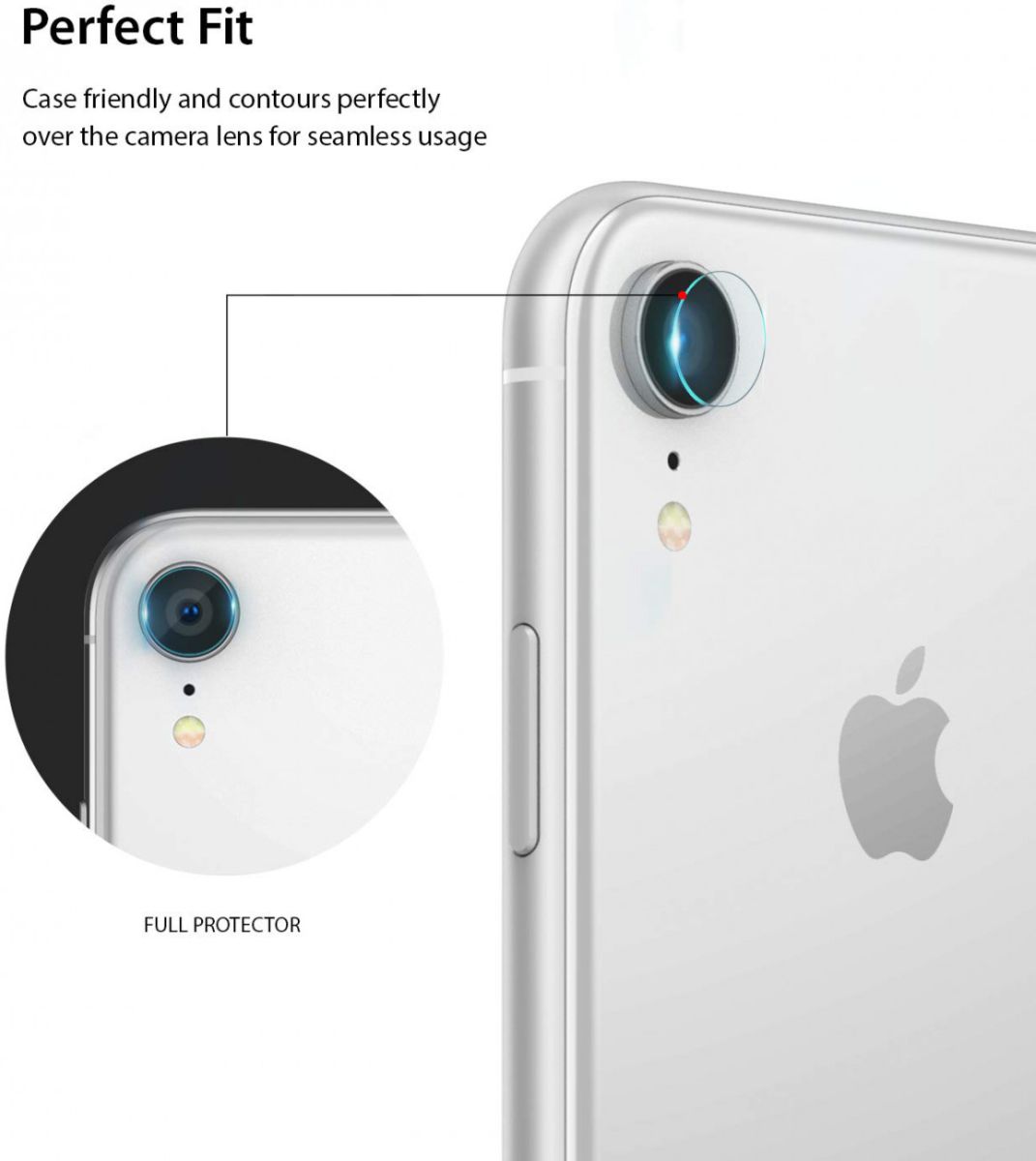 Ringke ID Tempered Glass Camera Lens Apple iPhone XR (3 Pack) afbeelding 3