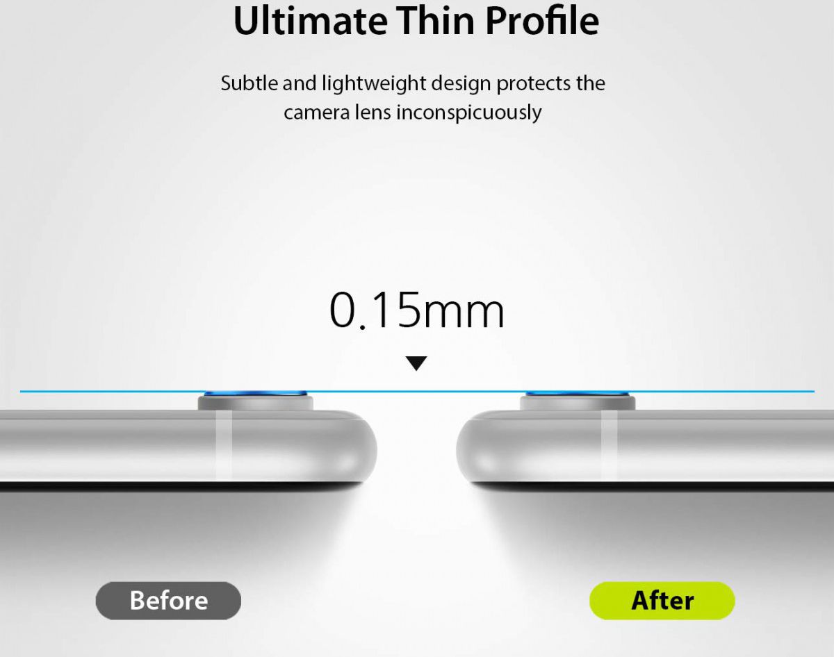Ringke ID Tempered Glass Camera Lens Apple iPhone XR (3 Pack) afbeelding 5