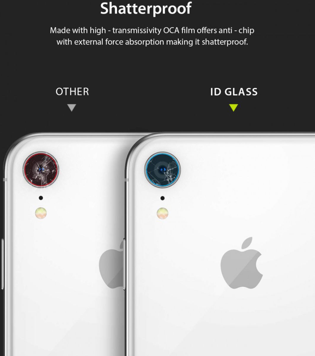 Ringke ID Tempered Glass Camera Lens Apple iPhone XR (3 Pack) afbeelding 8