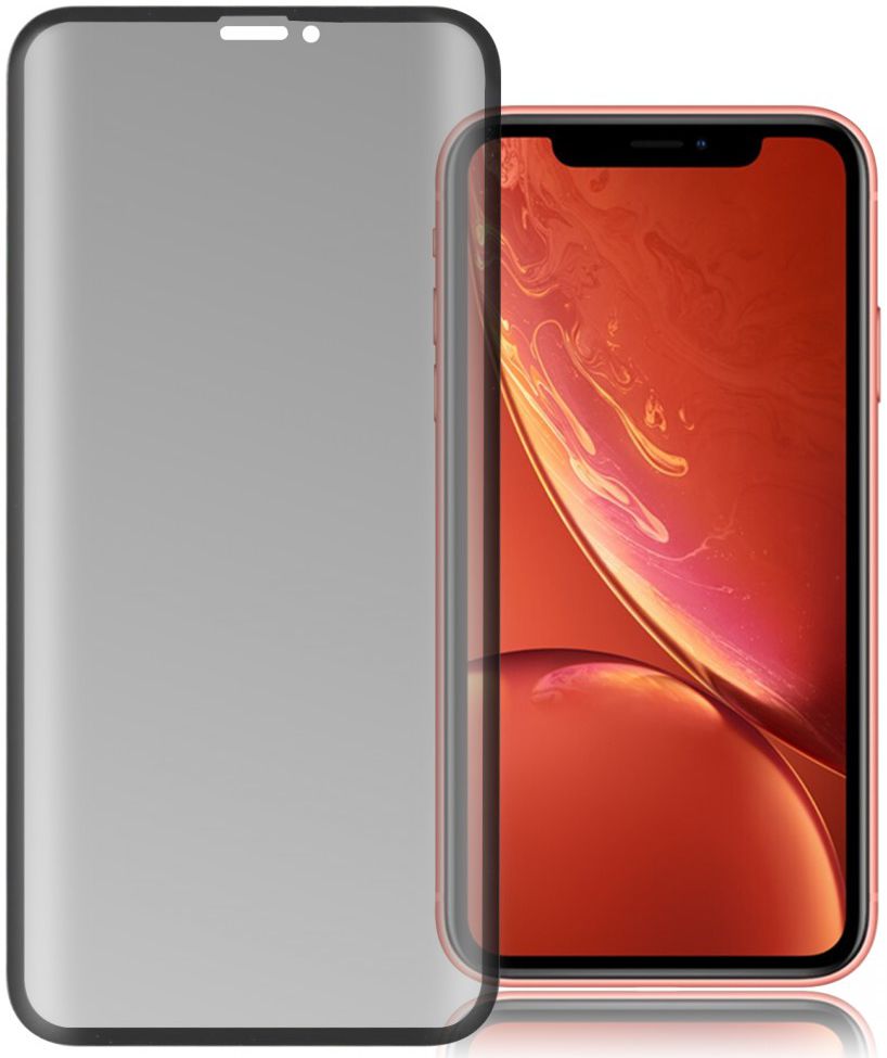 4Smarts Second Glass Curved Colour Frame Apple iPhone 11 Zwart afbeelding 2