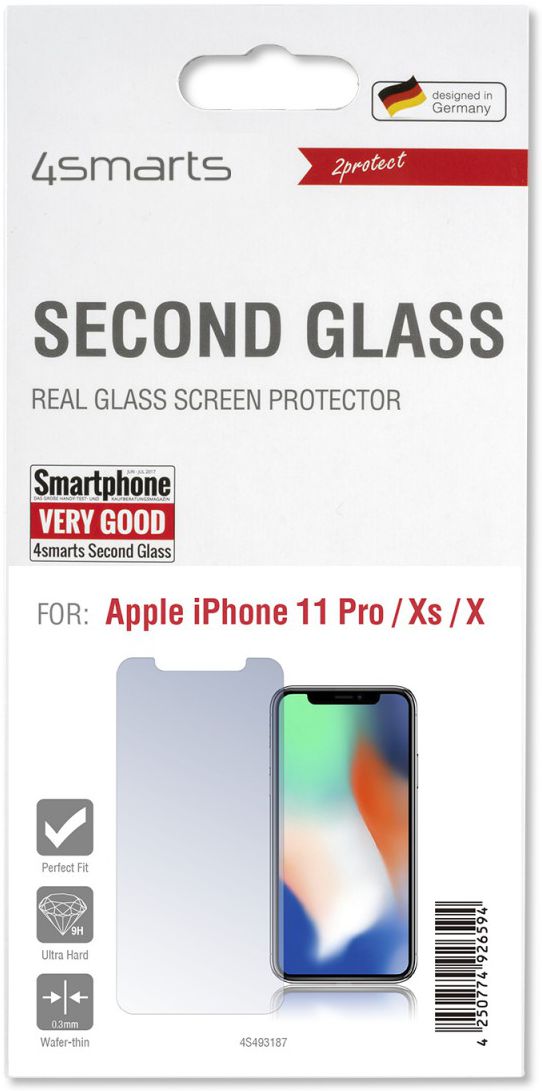 4Smarts Second Glass Apple iPhone 11 Pro / XS / X Tempered Glass afbeelding 1