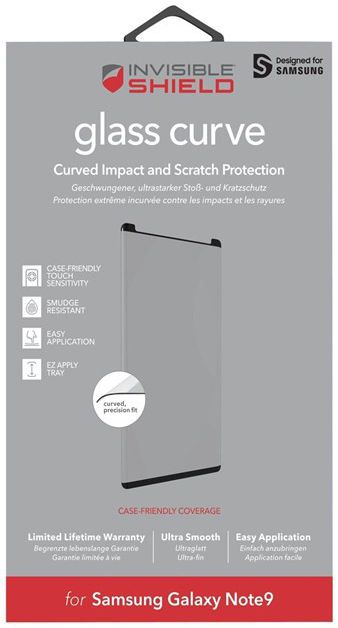 InvisibleSHIELD Glass Curve Tempered Glass Samsung Galaxy Note 9 afbeelding 3