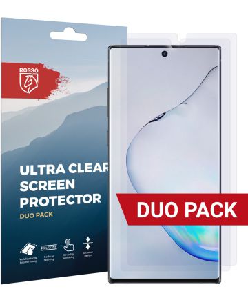 Rosso Samsung Note 10 Plus Ultra Clear Screen Protector Duo Pack Screen Protectors