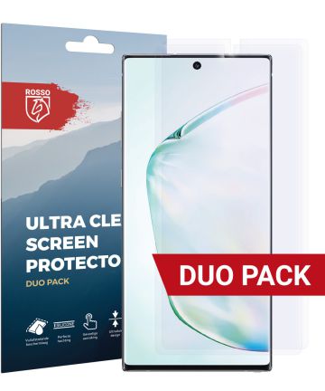 Rosso Samsung Galaxy Note 10 Ultra Clear Screen Protector Duo Pack Screen Protectors