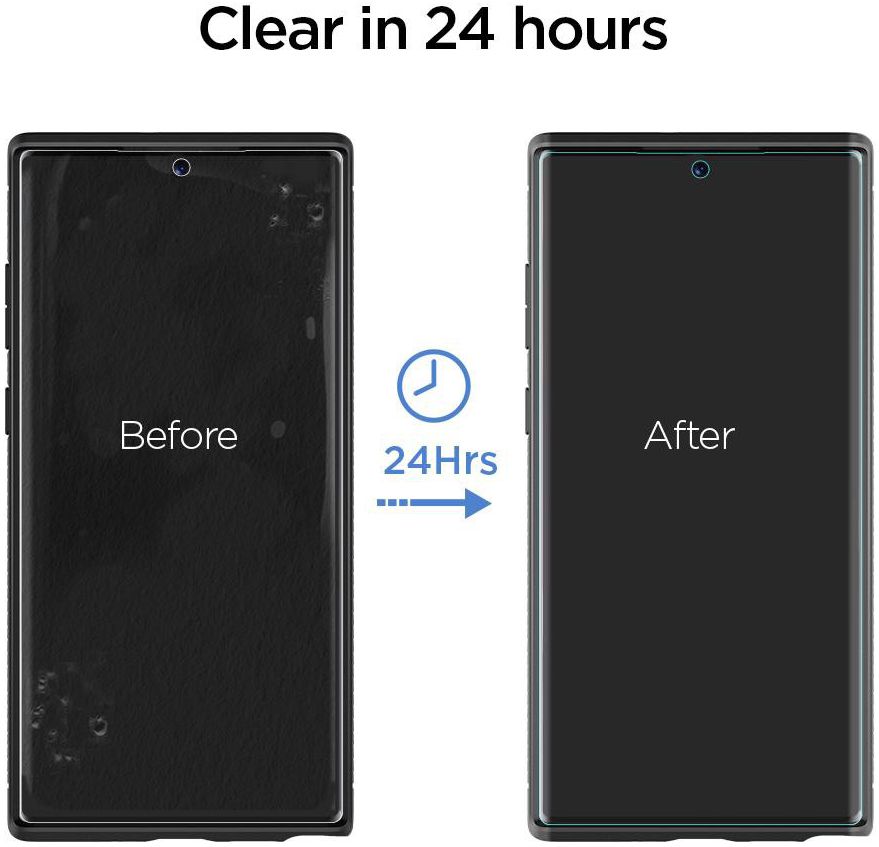 Spigen Curved Crystal Galaxy Note 10 Plus HD Screen Protector (2 Pack) afbeelding 6