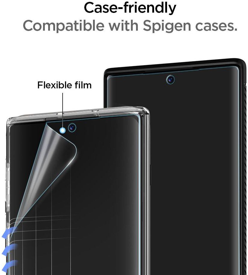 Spigen Curved Crystal Galaxy Note 10 HD Screen Protector (2 Pack) afbeelding 7
