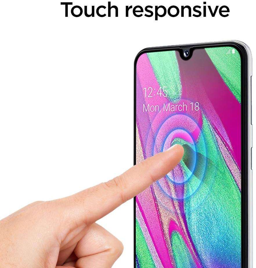 Spigen Samsung Galaxy A40 Full Cover Tempered Glass Screen Protector afbeelding 2