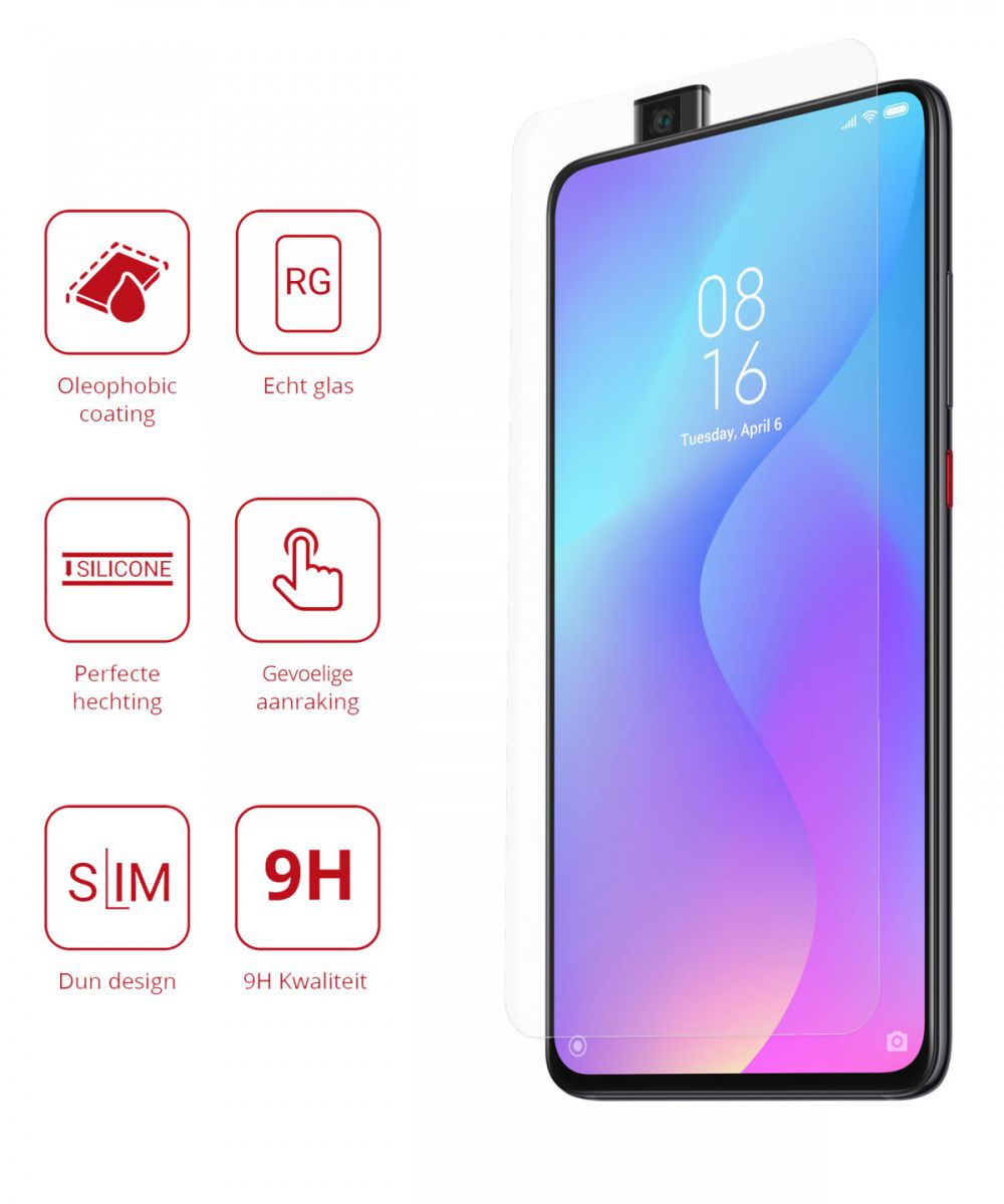 Rosso Xiaomi Mi 9T Pro 9H Tempered Glass Screen Protector afbeelding 2